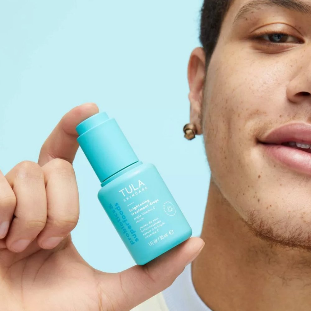 TULA SKINCARE BRIGHTENING TREATMENT DROPS TRIPLE VITAMIN C SERUM